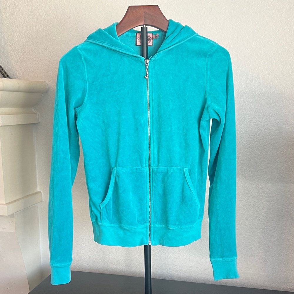 Juicy  Couture  Zip-Up Hoodie in Teal